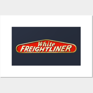 White Freightliner Posters and Art